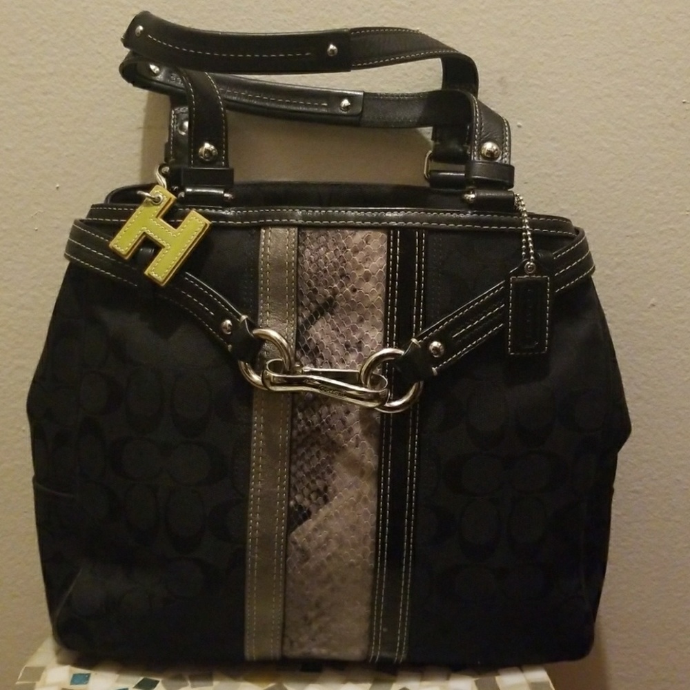 Coach black handbag
